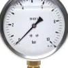 Glycerin-Manometer senkrecht (CrNi/Ms),100mm, 0 - 40 bar -Eco-Line