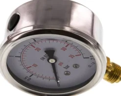 Glycerin-Manometer senkrecht (CrNi/Ms), 63mm, 0 - 2,5 bar -Eco-Line