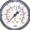 Glycerin-Manometer waagerecht (KU/Ms), 63mm, -1 bis 5 bar