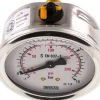 Glycerin-Manometer waagerecht (CrNi/Ms),63mm, -1 bis 15bar