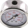 Glycerin-Manometer waagerecht (CrNi/Ms),63mm, 0 - 400bar -Eco-Line