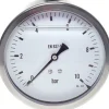 Glycerin-Manometer waagerecht (CrNi/Ms),100mm, 0 - 25bar -Eco-Line
