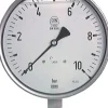 Gly.-Sicherheits-Manometer senkrecht,160mm, -1 bis 3 bar