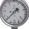 Gly.-Sicherheits-Manometer senkrecht,63mm, 0 - 40 bar
