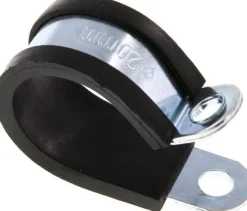 Gummiprofilierte Rohrschelle 20mm, DIN 3016-1