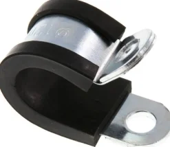Gummiprofilierte Rohrschelle 12mm, DIN 3016-1