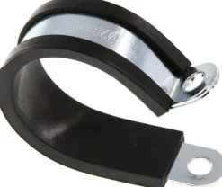 Gummiprofilierte Rohrschelle 28mm, DIN 3016-1