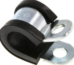 Gummiprofilierte Rohrschelle 10mm, DIN 3016-1