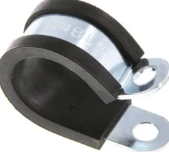 Gummiprofilierte Rohrschelle 18mm, DIN 3016-1