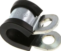 Gummiprofilierte Rohrschelle 8mm, DIN 3016-1