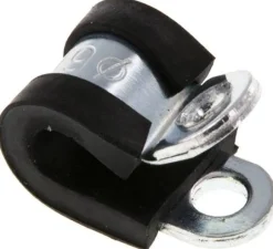 Gummiprofilierte Rohrschelle 6mm, DIN 3016-1