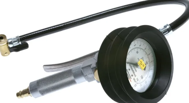Handreifenfüller geeicht, 0 - 12 bar, Hebel-Stecker