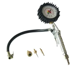 Hand-Reifenfüller ungeeicht 0 - 10 bar mit Adapter-Set