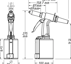 HAZET Blindniet-Pistole 9037SPC