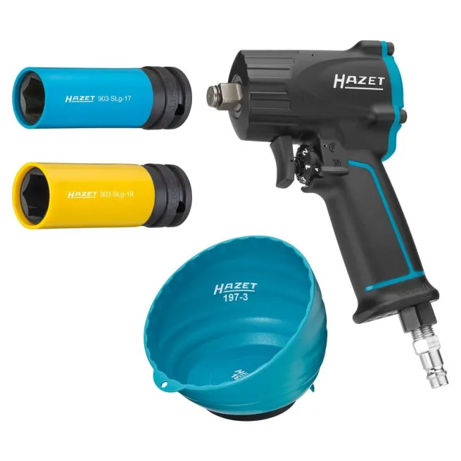 HAZET 1/2" Druckluft-Schlagschrauber 9012M /4 mit Sortiment
