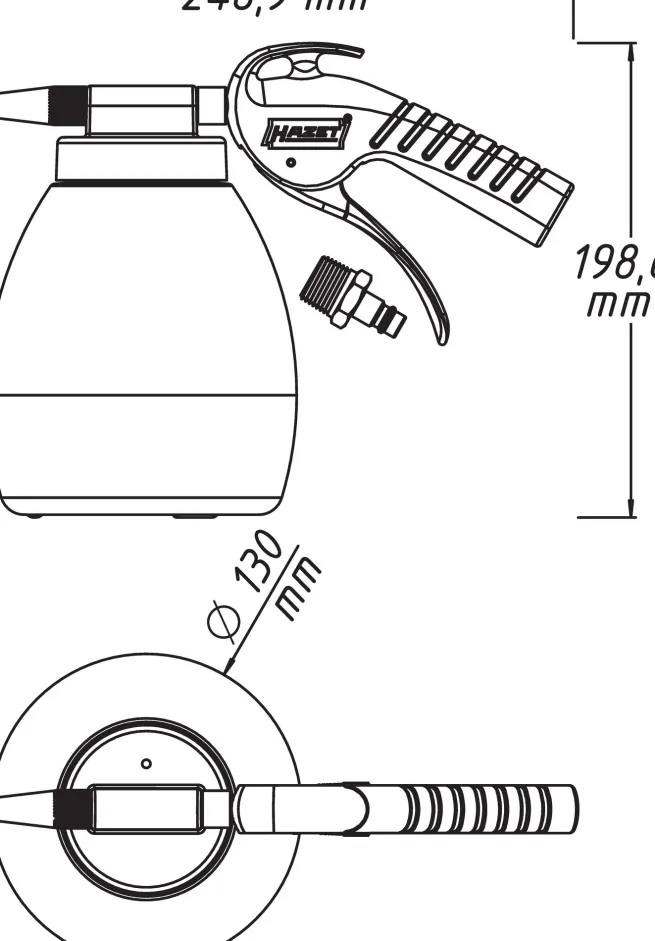 HAZET Soda Strahlpistole 9045P-1