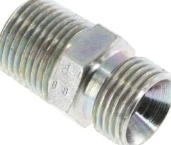 Hochdruck-Doppelnippel G 1/2"-NPT 1/2", Stahl verzinkt