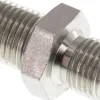 Hochdruck-Doppelnippel G 1/4"-NPT 1/4", Stahl verzinkt