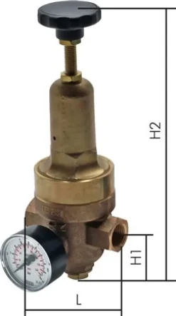 Hochdruck-Druckminderer G 3/8" 1,5 - 20 bar