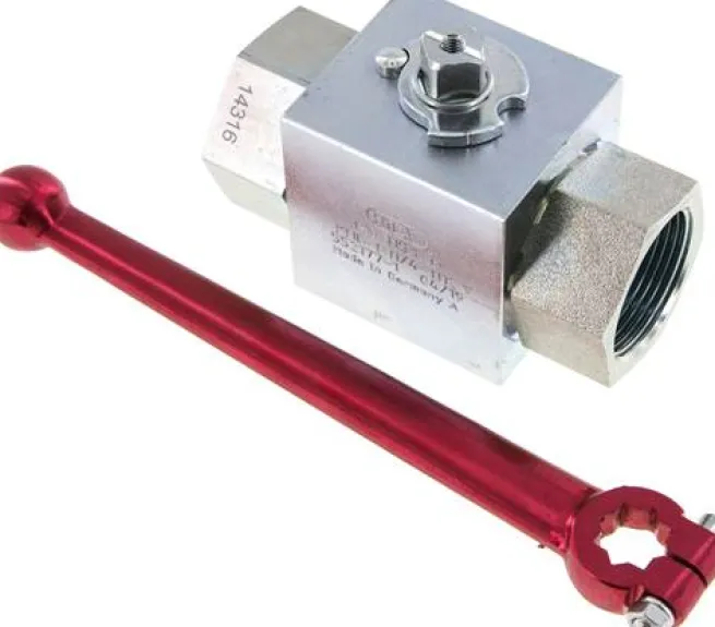 Hochdruck-Kugelhahn, Stahl, G 1-1/4", 0 bis 315bar