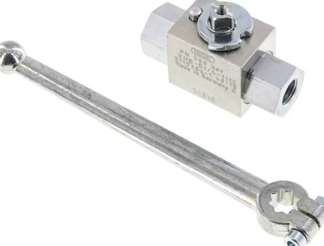 Hochdruck-Kugelhahn, Stahl, G 1/4", 0 bis 500bar