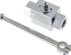 Hochdruck-Kugelhahn, Stahl, G 1/2", 0 bis 500bar