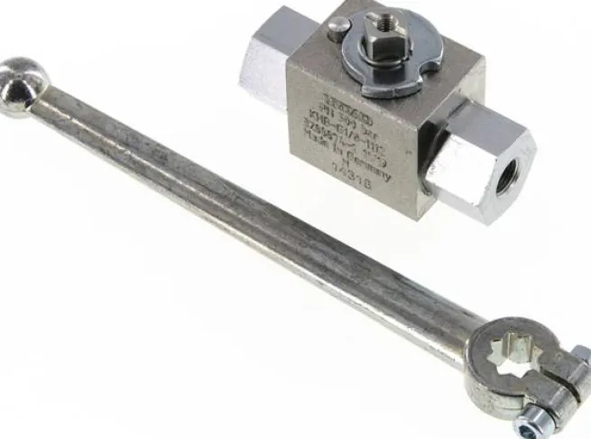 Hochdruck-Kugelhahn, Stahl, G 1/8", 0 bis 500bar