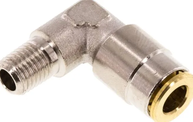 Hochdruck-L-Steckverschraub. M 8x1 (konisch)-6mm (fix)