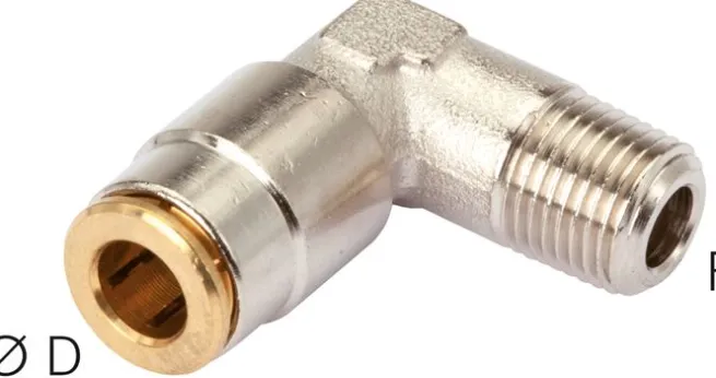 Hochdruck-L-Steckverschraub. M 6 (konisch)-6mm (fix)