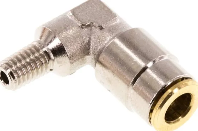 Hochdruck-L-Steckverschraub. M 6 (konisch)-6mm (fix)