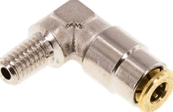 Hochdruck-L-Steckverschraub. M 6 (konisch)-4mm (fix)