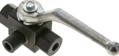 Hochdruck-3-Wege Kugelhahn, T-Bohrung, G 1/8", 0 bis 400bar