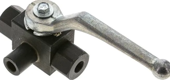 Hochdruck-3-Wege Kugelhahn, T-Bohrung, G 1/8", 0 bis 400bar