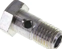 Hohlschraube 1-fach, M 12 x 1,5, Stahl verzinkt