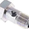 Hohlschraube 1-fach, M 10 x 1, Stahl verzinkt