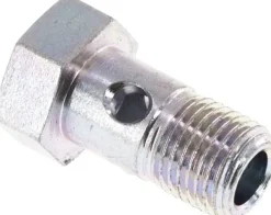 Hohlschraube 1-fach, M 10 x 1, Stahl verzinkt