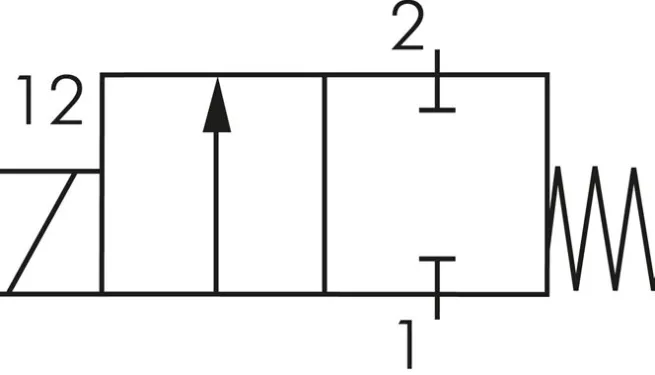 Hohlschrauben-Magnetventil G 1/8-6 x 4, 2/2-Wege, 24 V AC (NC)PE-Ringstück