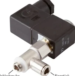 Hohlschrauben-Magnetventil G 1/8"-4, 2/2-Wege, 24 V AC (NC)PE-Ringstück