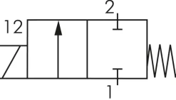 Hohlschrauben-Magnetventil G 1/8"-4, 2/2-Wege, 24 V AC (NC)PE-Ringstück
