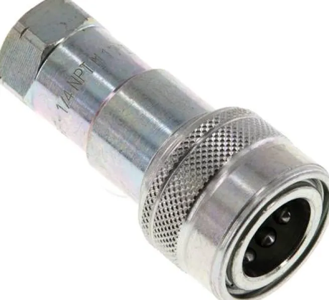 Hydraulikkupplung ISO 7241-1B, Muffe, NPT 1/4"(IG), Stahl