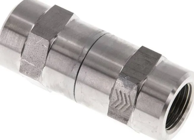 Hydraulik-Rückschlagventil, G 3/8", PN 350, Edelstahl, Öffnungsdruck 1 bar