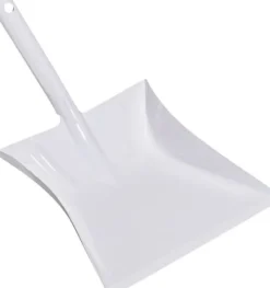 Industrie-Kehrschaufeln, Düllgriff, Metall, weiß pulverbeschichtet, 22 cm