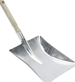 Industrie-Kehrschaufeln, Holzgriff, Metall, feuerverzinkt, 22 cm