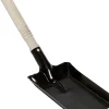 Industrie-Kehrschaufeln, Holzgriff, Metall, schwarz lackiert, 11,5 cm