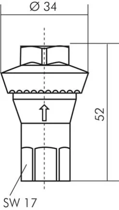 Inline Druckregler G 1/4", 8 bar