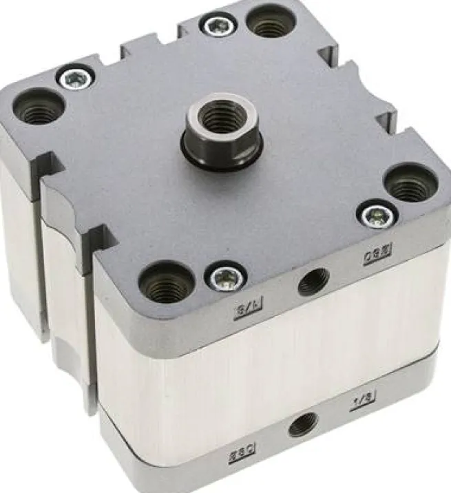 ISO 21287-Zylinder, doppeltw., Kolben 80mm, Hub 20mm, Kolbenstange mit IG