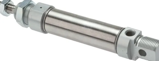ISO 6432-Zylinder, einfachwirkend, Kolben 16mm, Hub 40mm