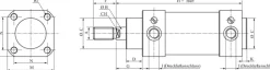ISO 15552-Zylinder, Kolben 32mm, Hub 25mm, ECO