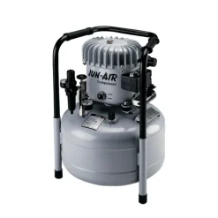 JUN-AIR flüsterleiser Kompressor 6-25 Motor ölgeschmiert mit Druckminderer JUNAIR