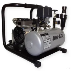JUN-AIR leiser Kompressor 86R-4B ölfrei mit Filterdruckminderer JUNAIR